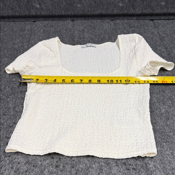 Madewell Cream Textured Blouse - Picture 6 of 6